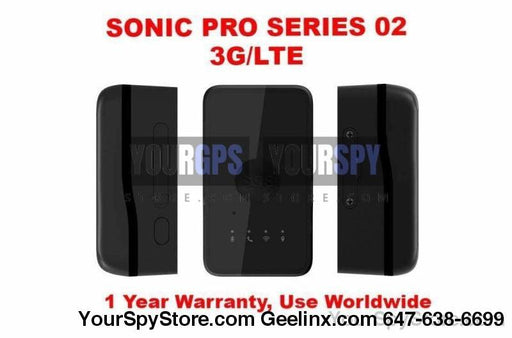 GPS Tracker - NEW SONIC PRO SERIES 02 (3G)(LTE) - Highly Durable Real Time GPS Tracker Car Truck Vehicle Tracking Device Worldwide Use Anti Theft Multi-Functional Built-in Battery & Antenna Battery Life Up To 2 Weeks