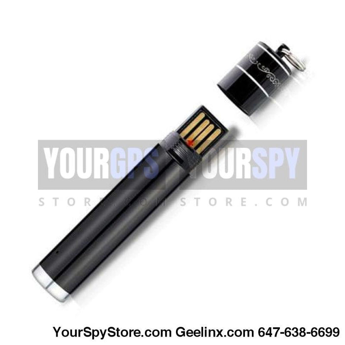 Aluminum USB Voice Activated Recorder Key Chain - Up to 25 Days Recording