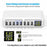 Charging Station - 8- Port USB Charger Charging Station For Multiple Devices With LED Display (Laptops/Tablets/Phones)