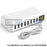 Charging Station - 8- Port USB Charger Charging Station For Multiple Devices With LED Display (Laptops/Tablets/Phones)