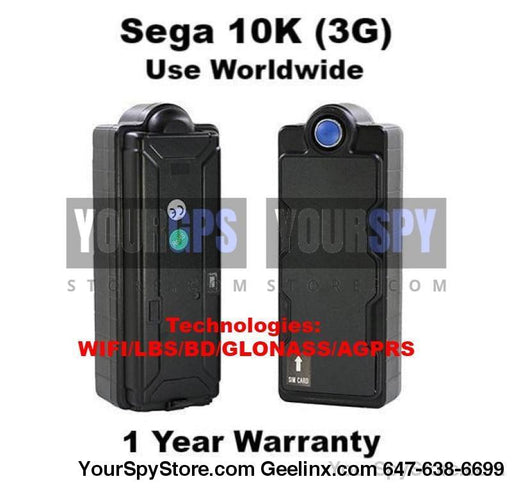 GPS Tracker - New SEGA 10K - 3G Magnetic Real Time GPS Tracker Car Truck Vehicle Tracking Device Worldwide Use Anti Theft Multi-Functional Built-in Battery & Antenna IPX7 Resistant Battery Life 30-800 Days