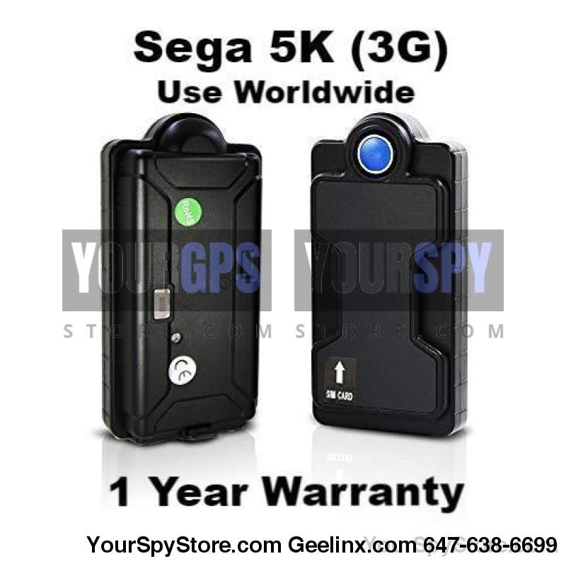 GPS Tracker - New SEGA 5K - 3G Magnetic Real Time GPS Tracker Car Truck Vehicle Tracking Device Worldwide Use Anti Theft Multi-Functional Built-in Battery & Antenna IPX7 Resistant Battery Life 14-400 Days
