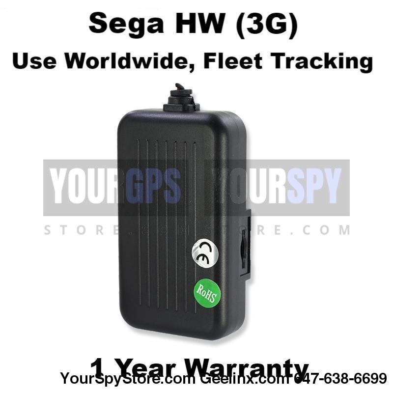GPS Tracker - New SEGA HW - 3G Hardwired Real Time GPS Tracker Car Truck Vehicle Fleet Tracking Device Worldwide Use Anti Theft Multi-Functional Built-in Battery & Antenna IPX7 Resistant