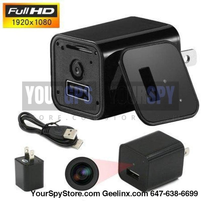 Hidden Camera - 1080P HD Spy Hidden Charger Nanny Camera Motion/Loop Recording (32GB Support)