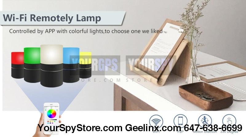 Hidden Camera - HD 1080P Wi-Fi Night Light Hidden Camera Motion 24/7 (128GB Support) 330 Degree Rotatable Lens