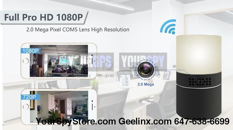 Hidden Camera - HD 1080P Wi-Fi Night Light Hidden Camera Motion 24/7 (128GB Support) 330 Degree Rotatable Lens