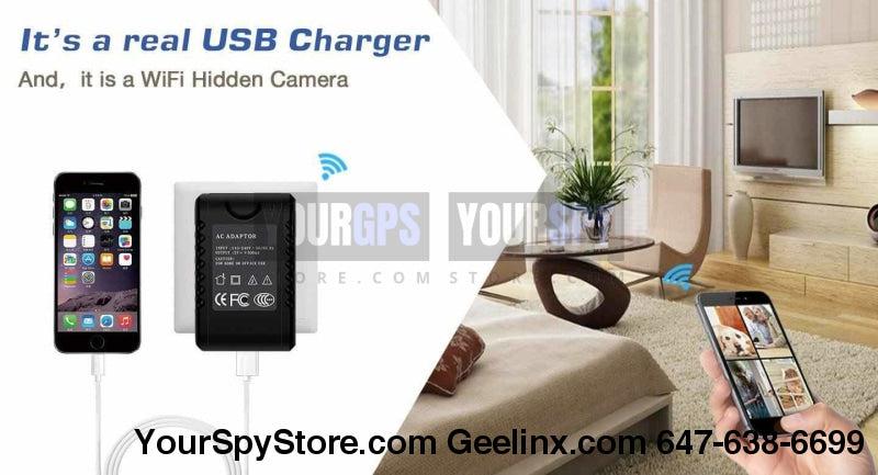 Hidden Camera - HD 1080P Wi-Fi Pro AC Adapter Security Camera