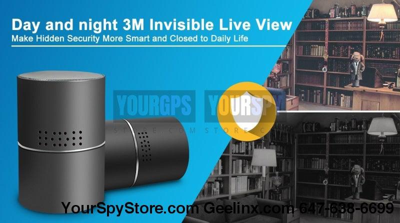 Hidden Camera - HD 1080P Wi-Fi Speaker Hidden Camera Motion 24/7 (128GB Support) 330 Degree Rotatable Lens