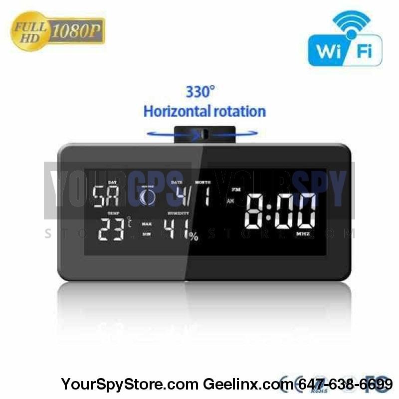 Radio Camera - HD 1080P Wi-Fi Weather FM Radio Security Camera