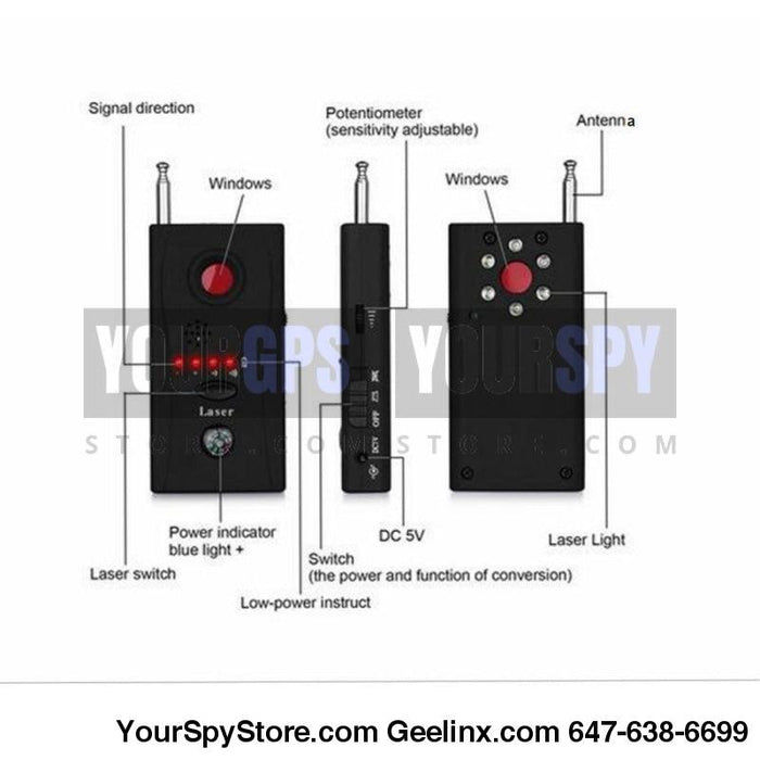 Smart Detectors - 1MHz-6.5GHz Basic Detector Anti-Spy Anti-Monitor, Anti-Tracker