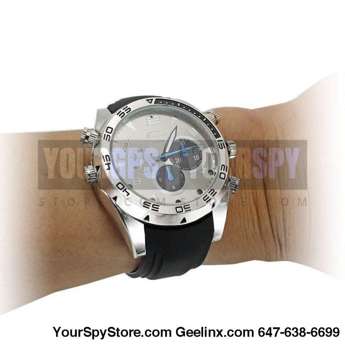 Watch Camera - Mens Spy Watch Camera 1080P HD IR Night Vision 32GB Memory